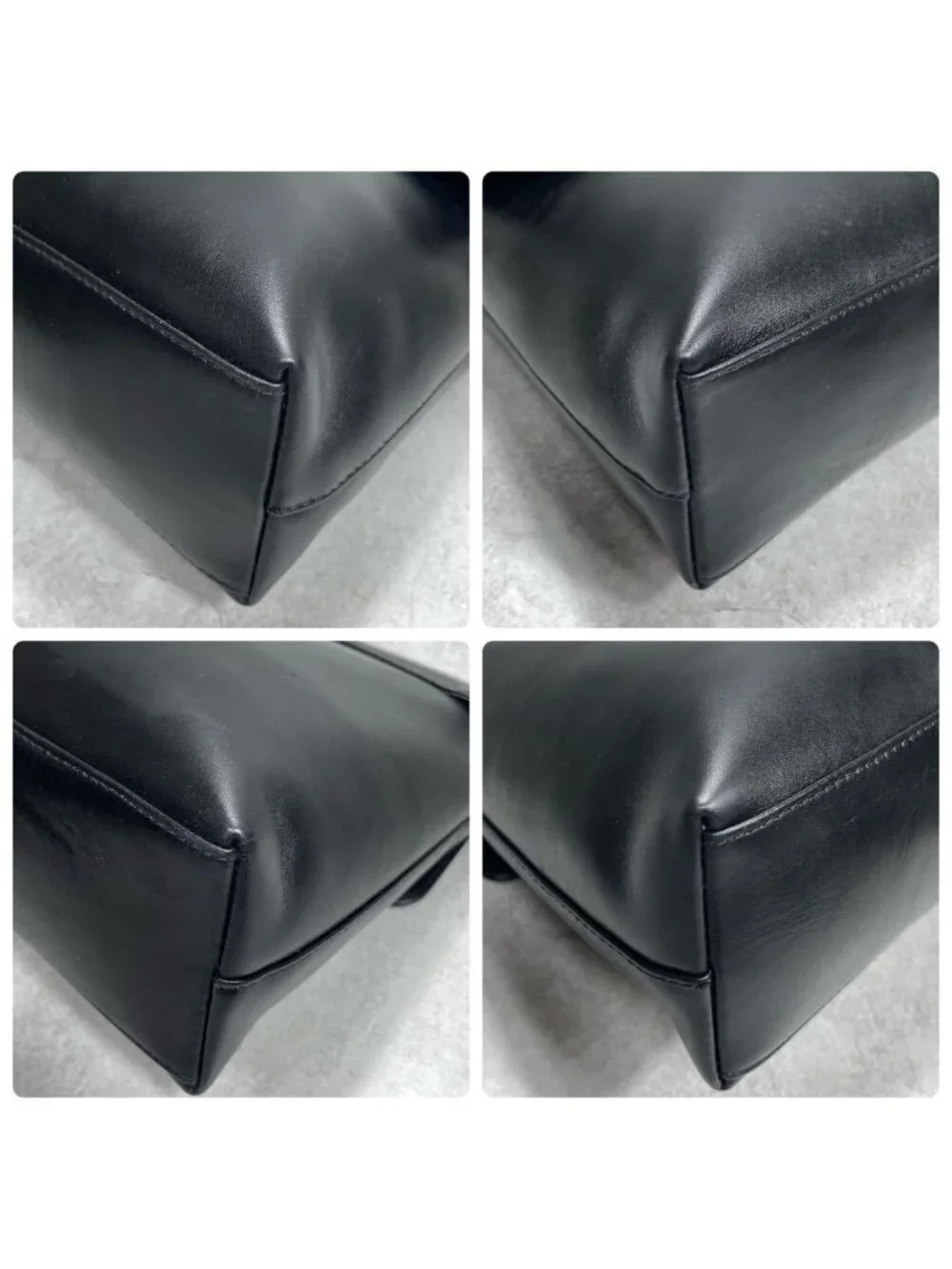 Gucci Shoulder Bag Black Leather Gold
